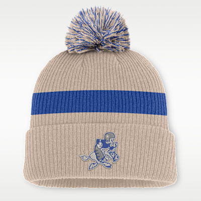 Dallas Cowboys Rewind Peak Men's Nike NFL Cuffed Pom Beanie. Nike.com